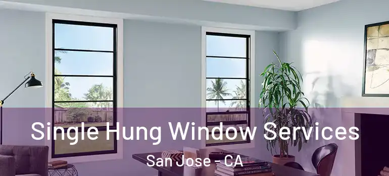  Single Hung Window Services San Jose - CA